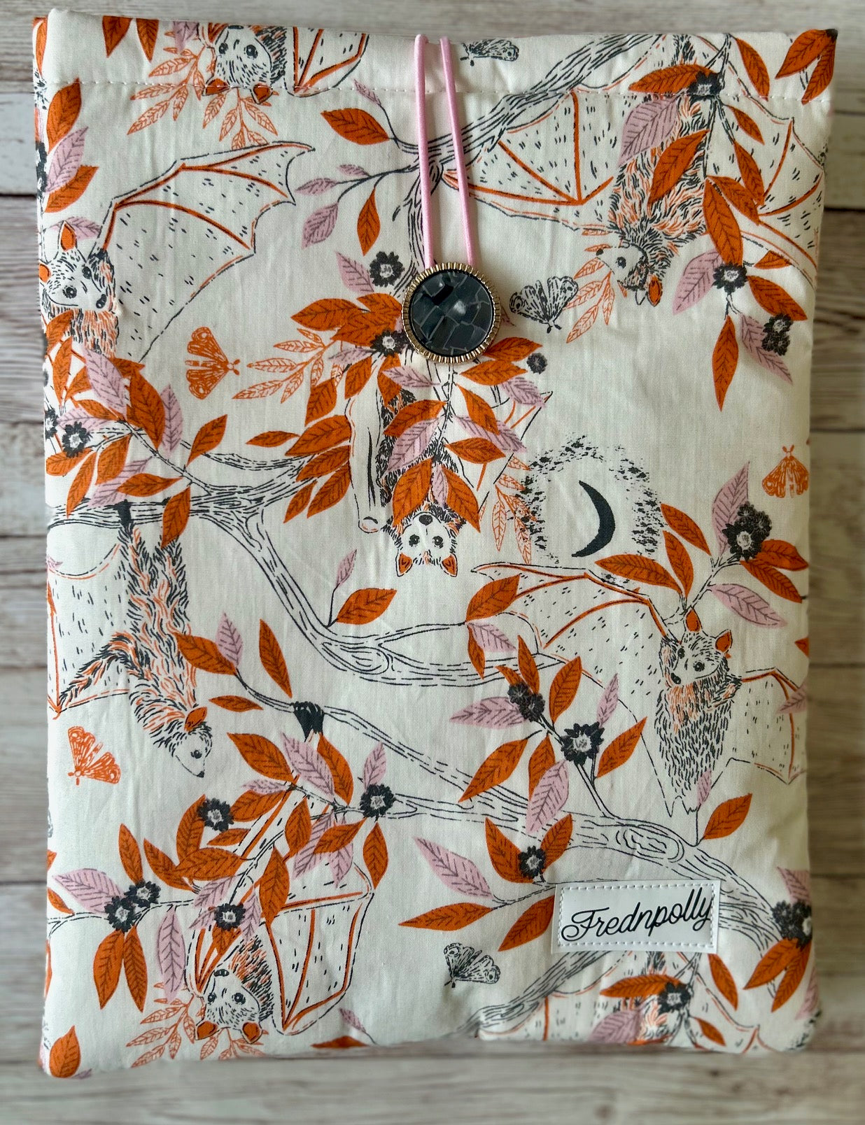 Autumn Bats padded book/ tablet sleeve