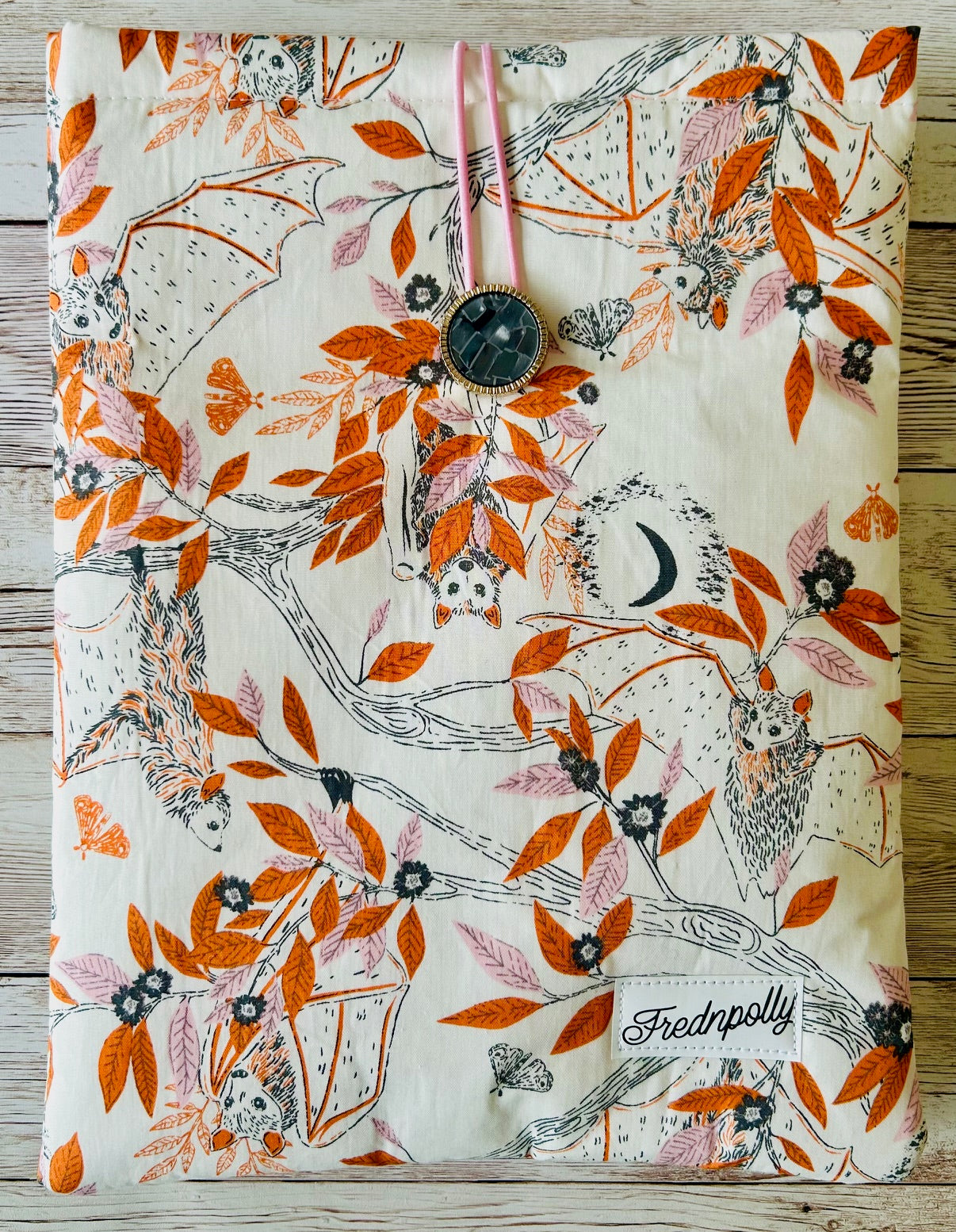 Autumn Bats padded book/ tablet sleeve