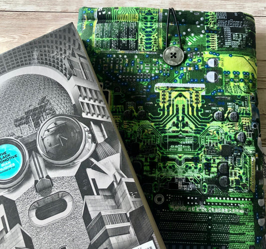 Digital Circuitboard padded book/tablet sleeve