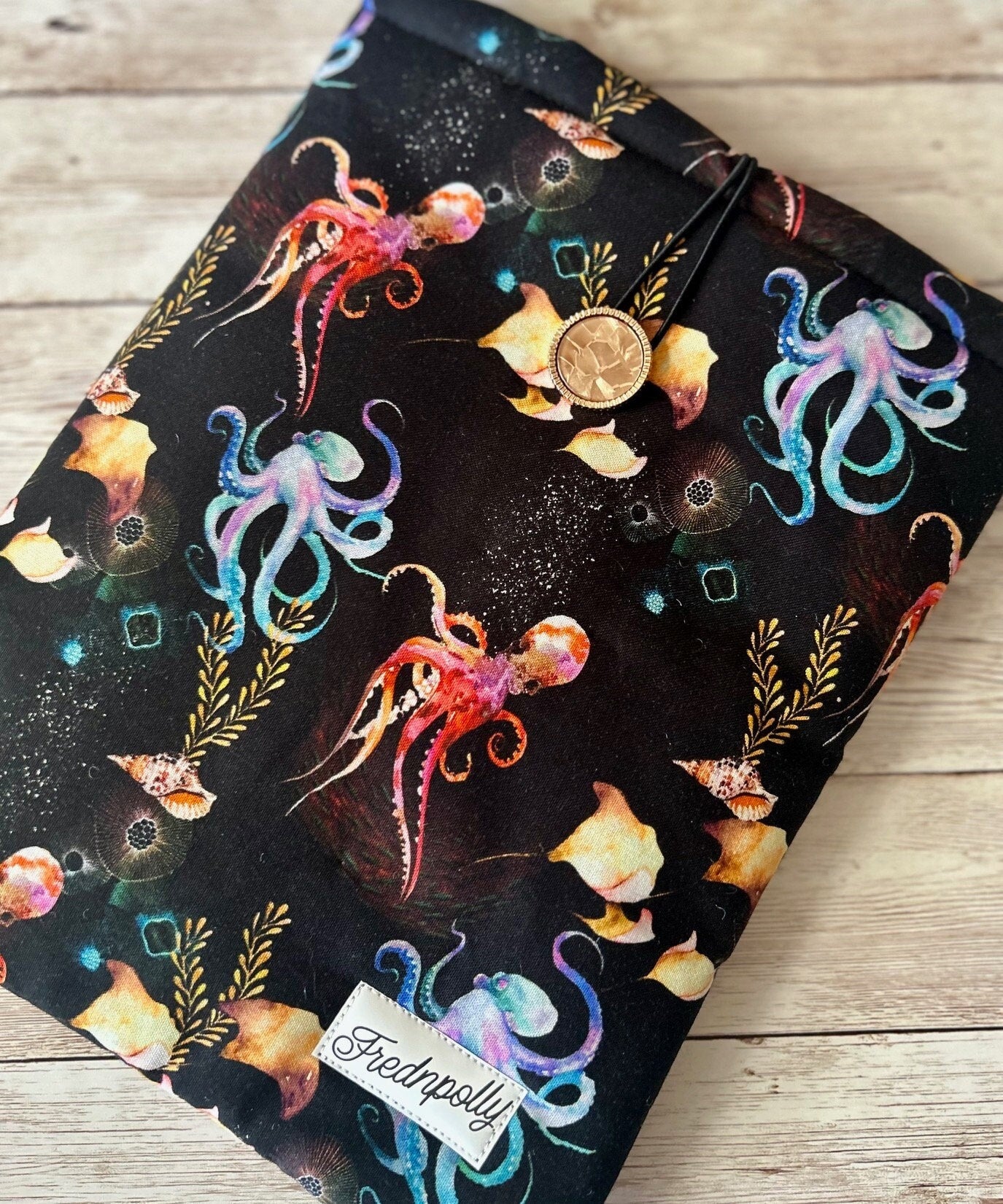 Batik Octopus Stingray padded book/tablet sleeve