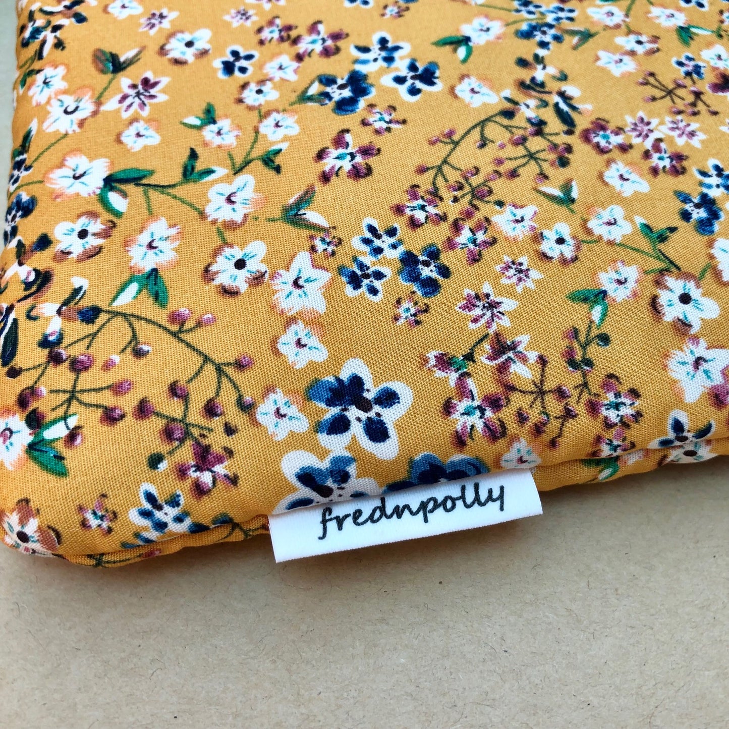 Yellow Country Floral padded book/tablet sleeve