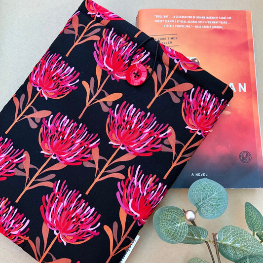 Waratah Floral padded book/tablet sleeve