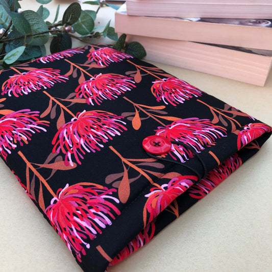 Waratah Floral padded book/tablet sleeve