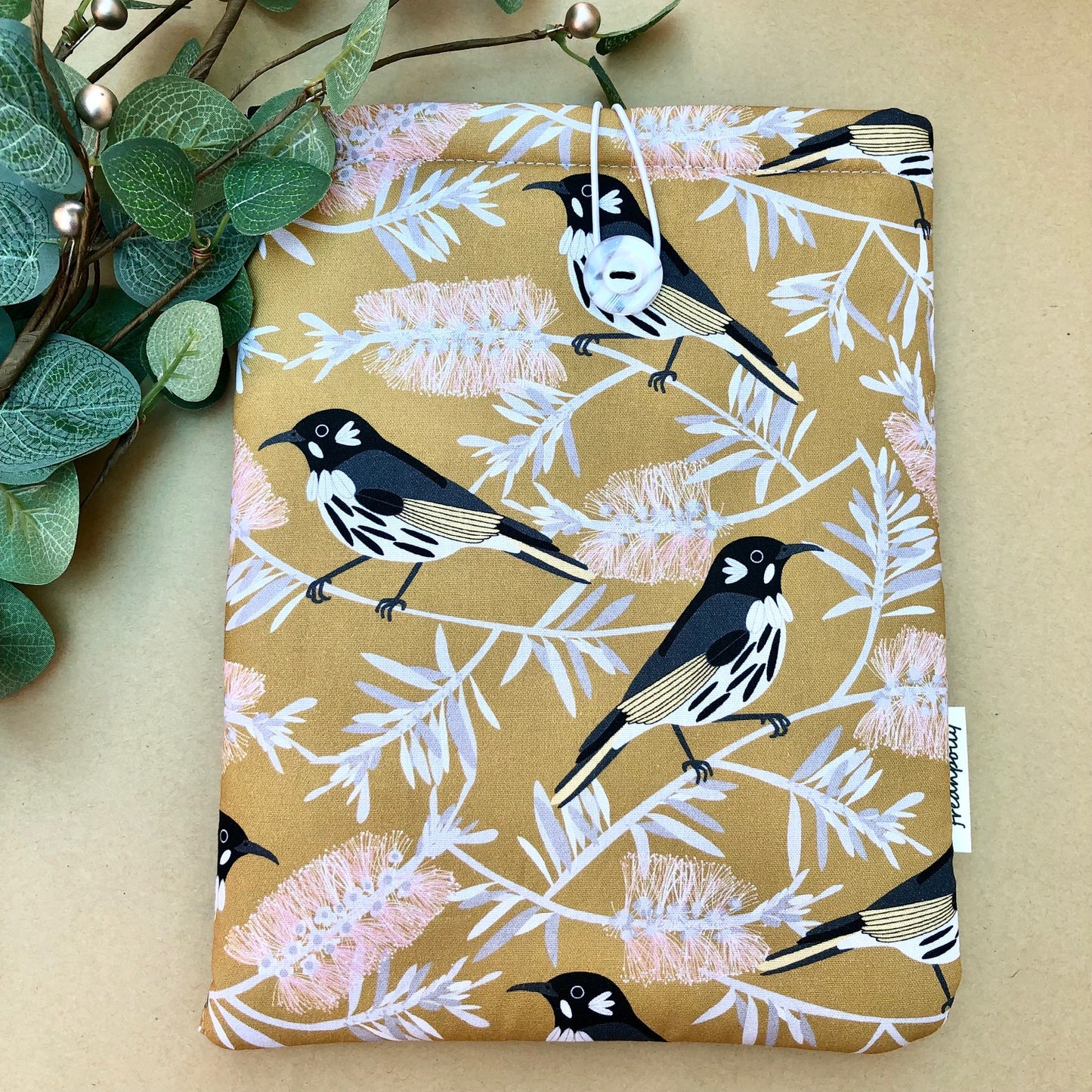 Honeyeaters Floral padded book/tablet sleeve