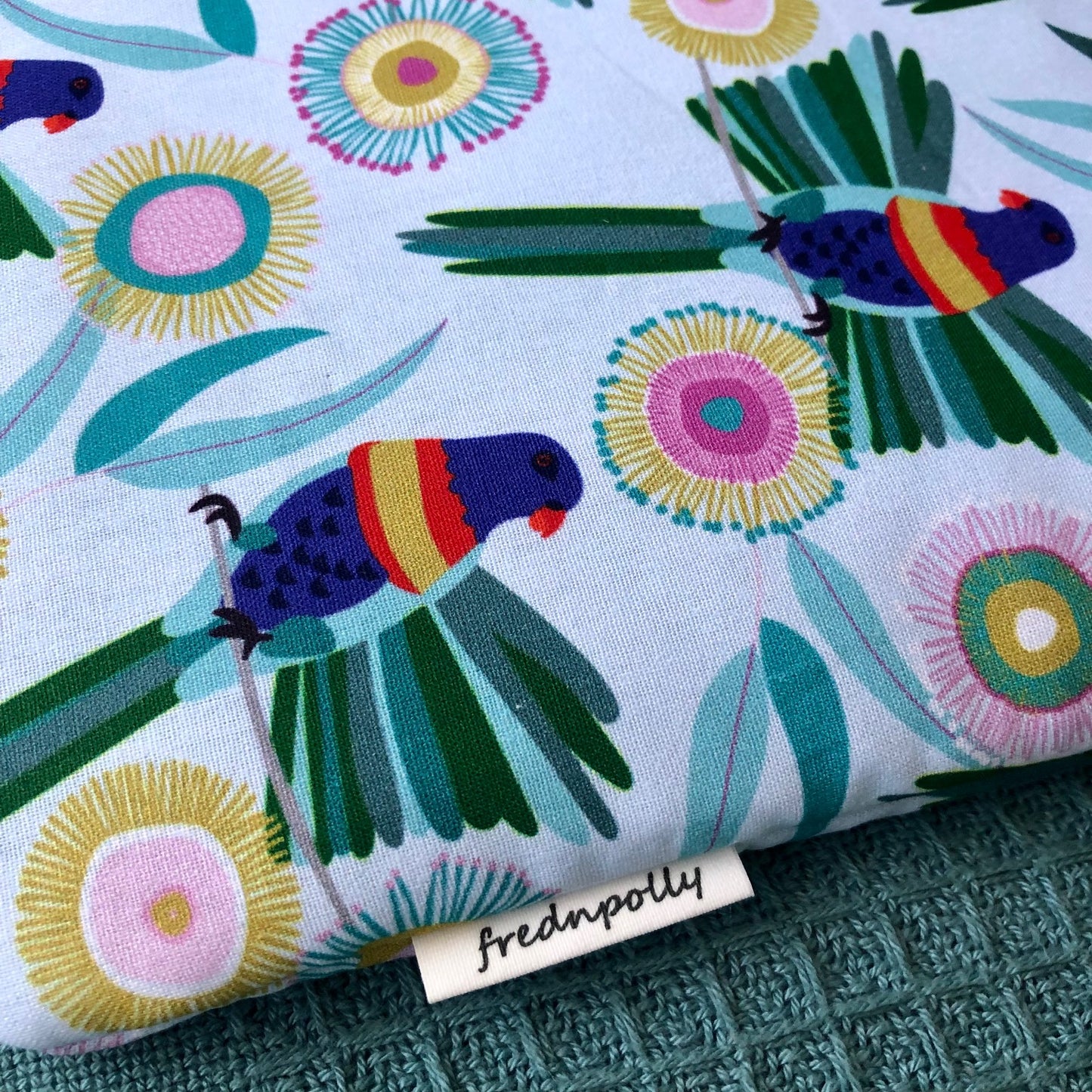 Parrot Tropical Floral padded book/tablet sleeve