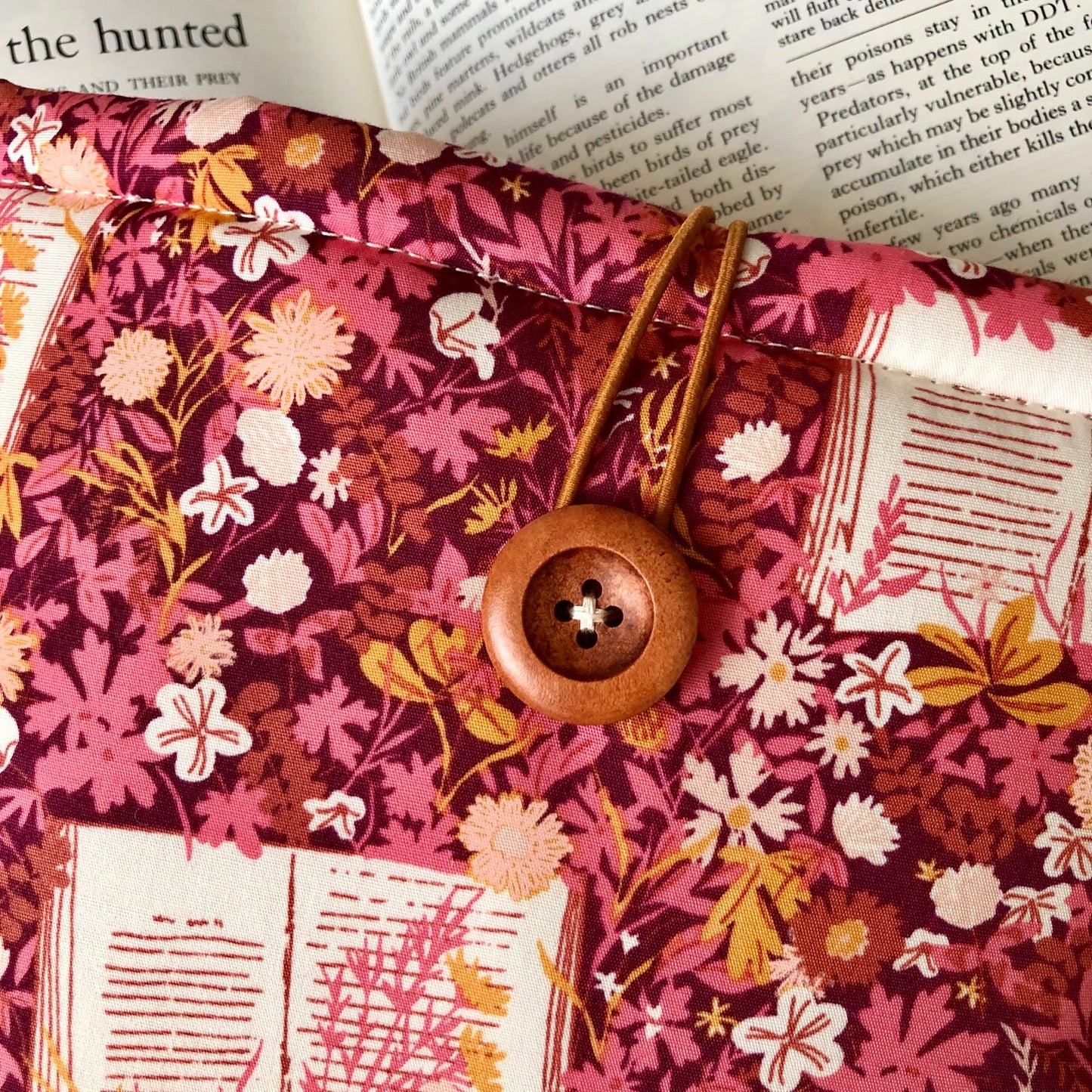 Book Lover Floral padded book/tablet sleeve