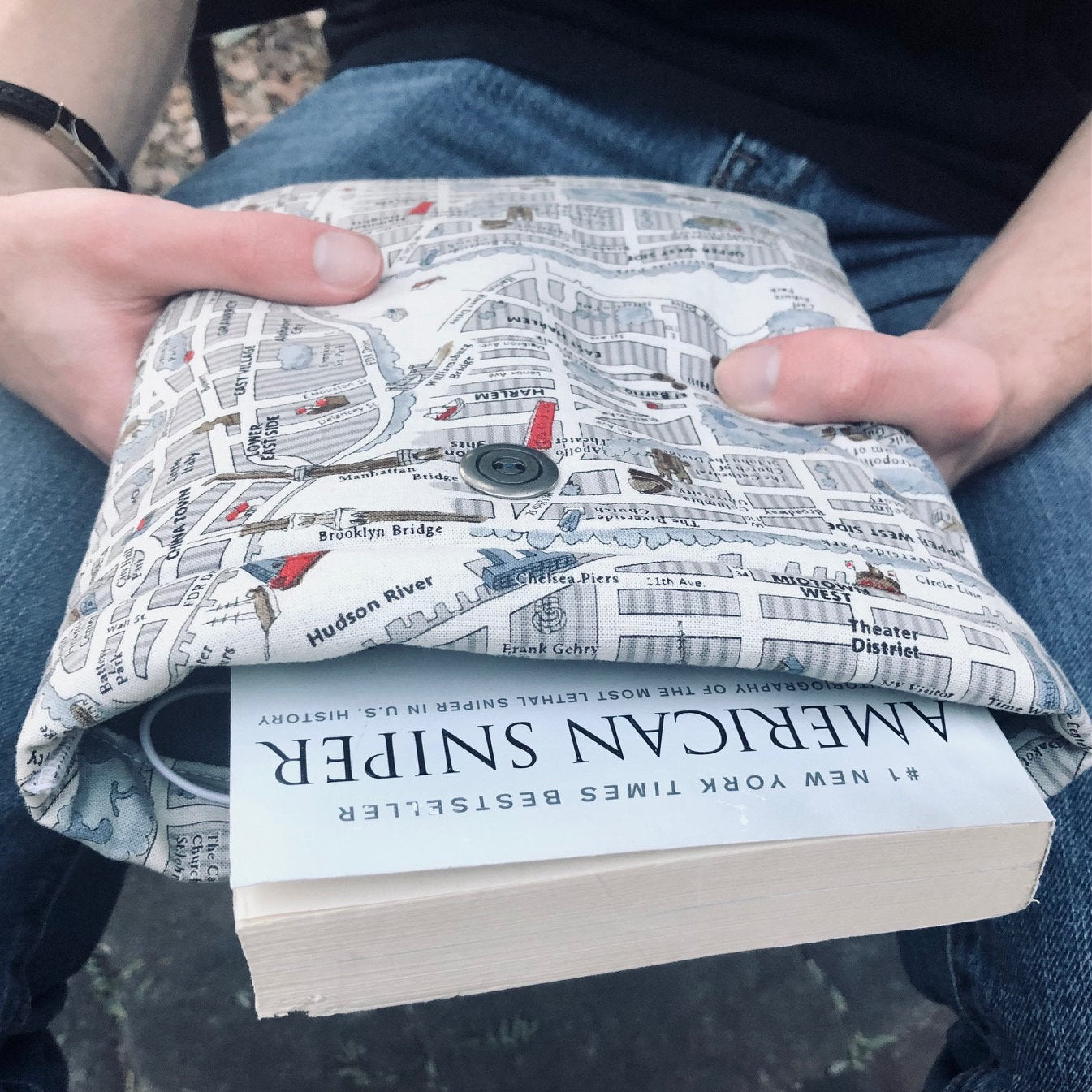 New York City Map padded book/tablet sleeve