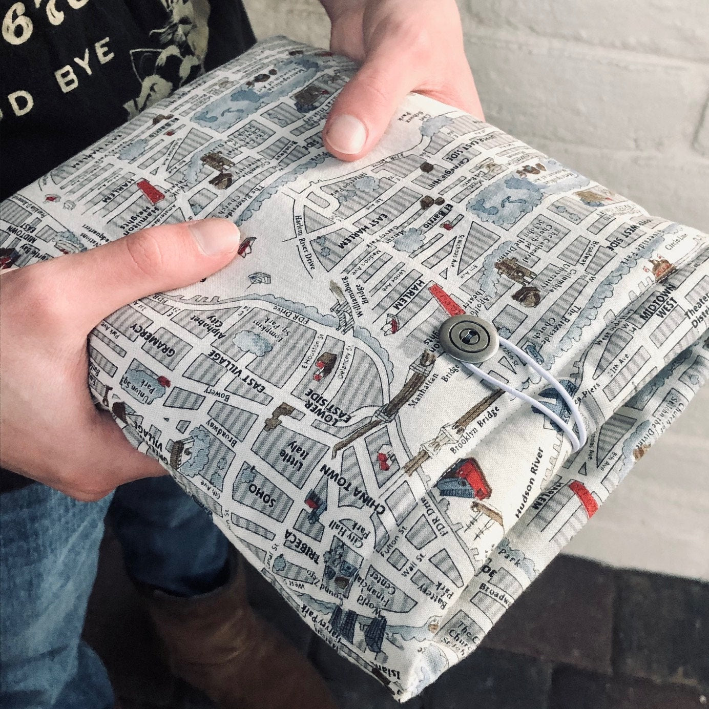 New York City Map padded book/tablet sleeve