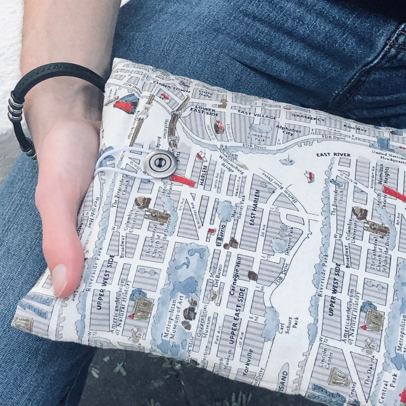 New York City Map padded book/tablet sleeve