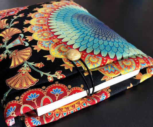 Ornate Gold and Teal padded book/tablet sleeve