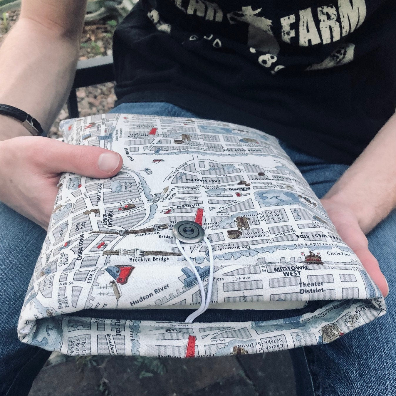 New York City Map padded book/tablet sleeve