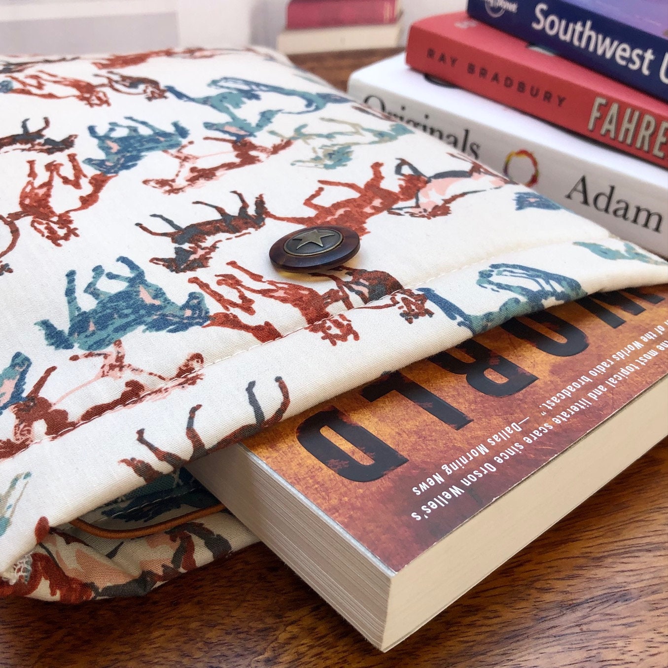 Painted Horses padded book/tablet sleeve