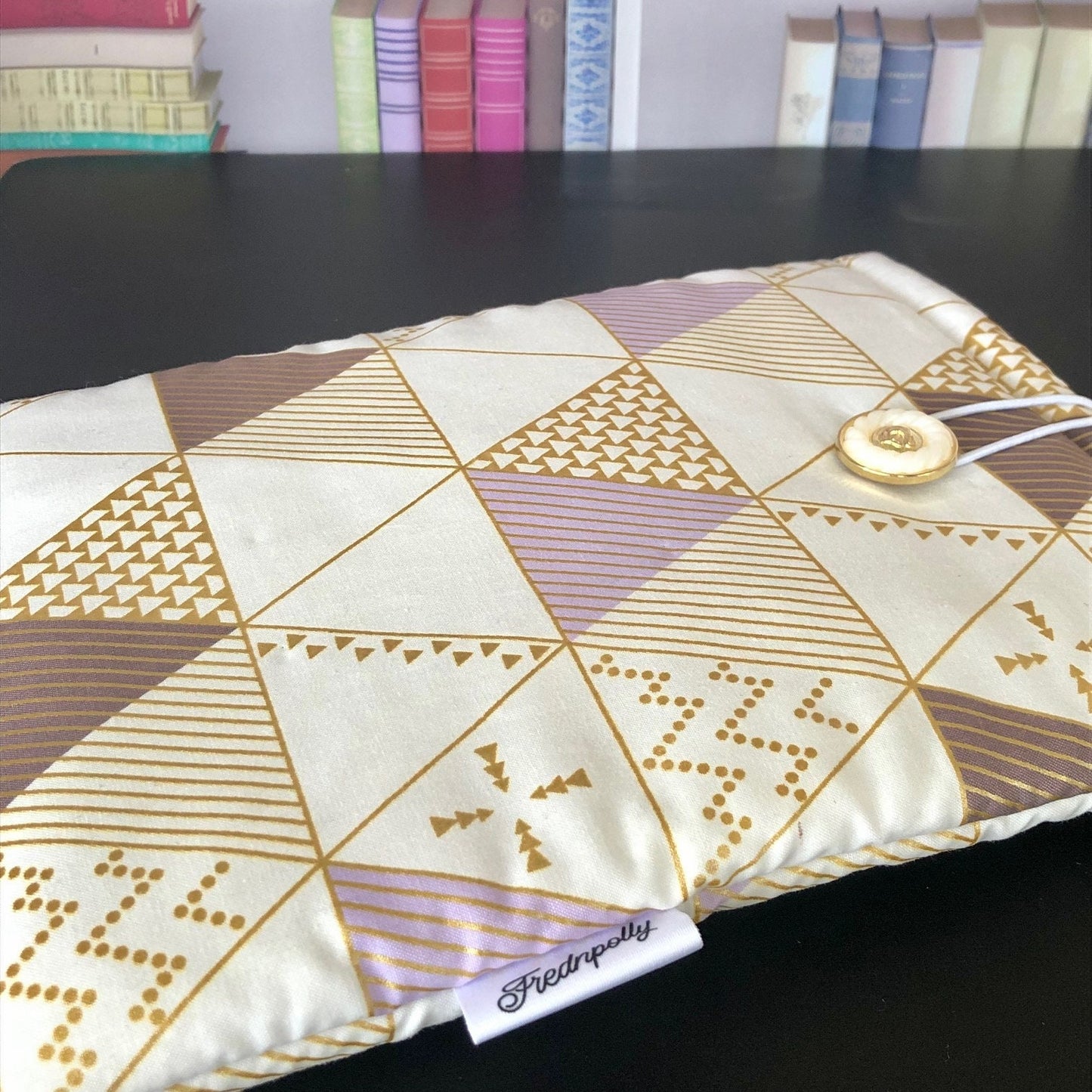 Gold and Purple Gilded padded book/tablet sleeve