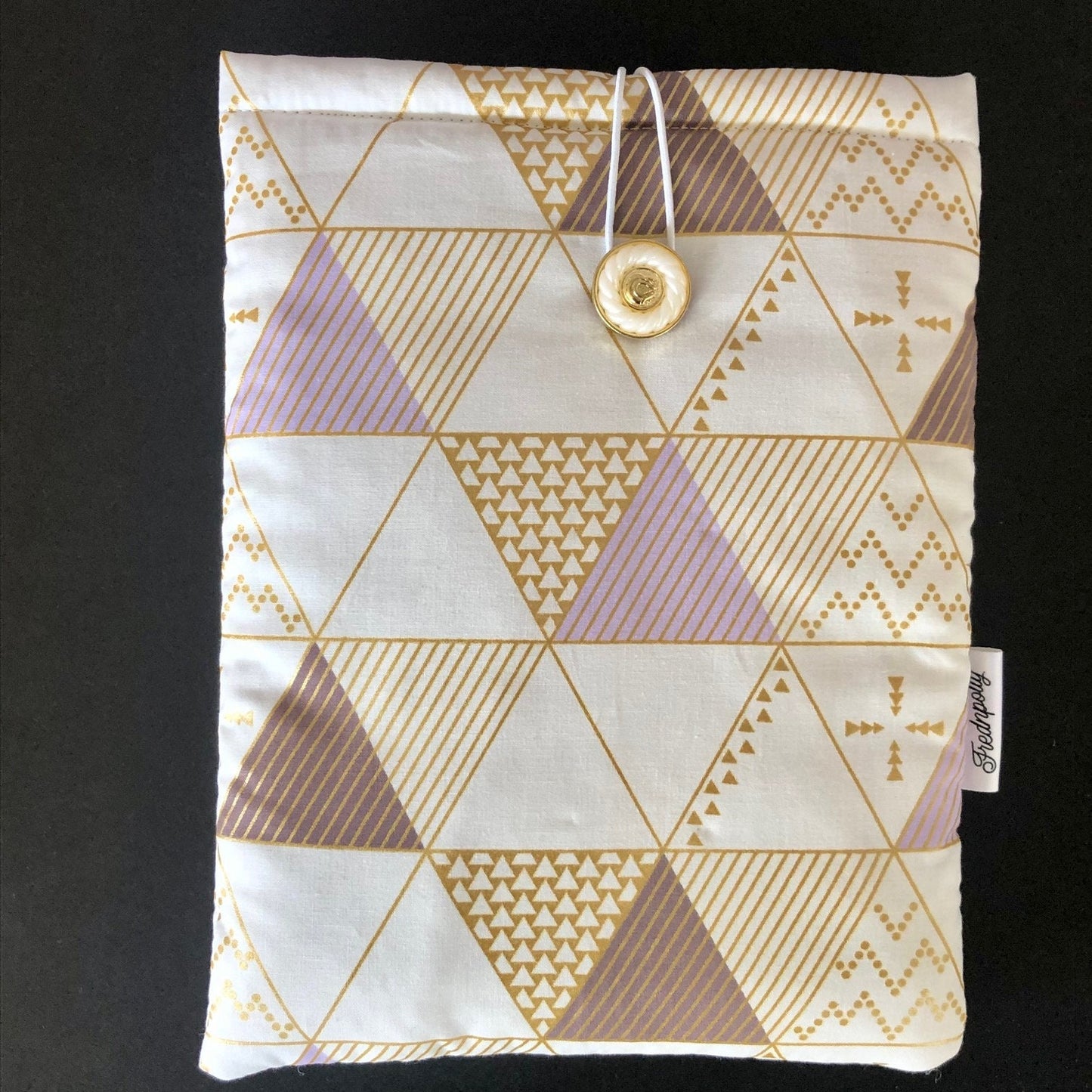 Gold and Purple Gilded padded book/tablet sleeve