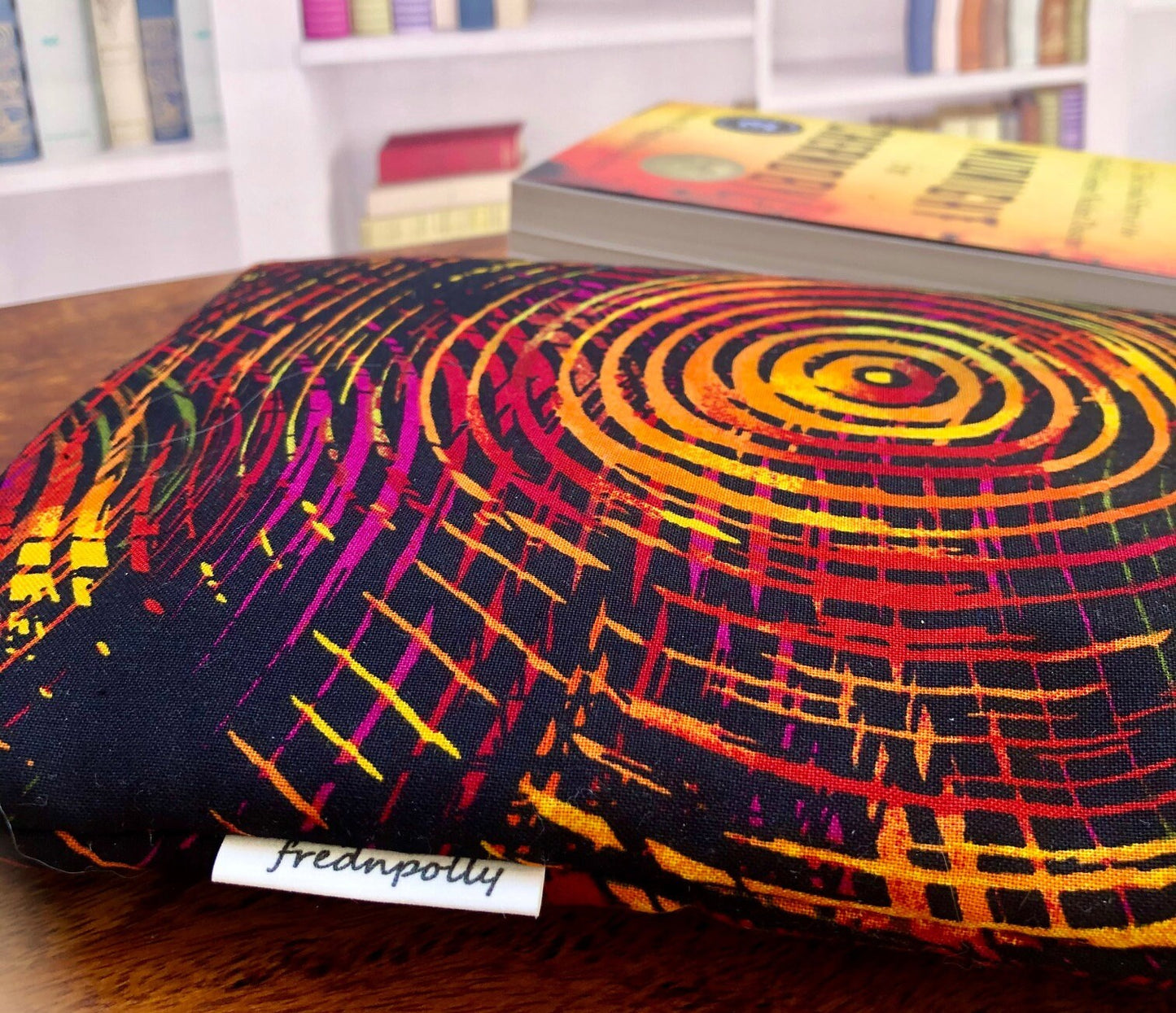 Rainbow Spiral padded book sleeve/tablet sleeve